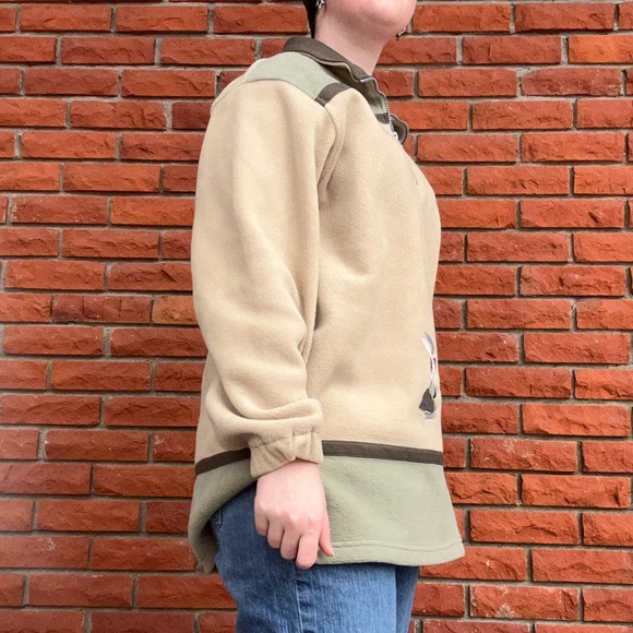 Cottagecore fleece embroidered pullover - Picture 4 of 5